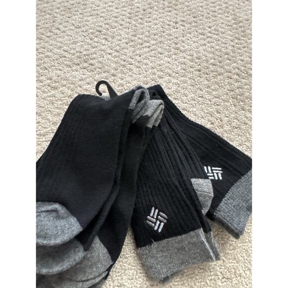 Columbia Accessories - Columbia Women’s Crew Socks – 4-Pack (Black/Gray)